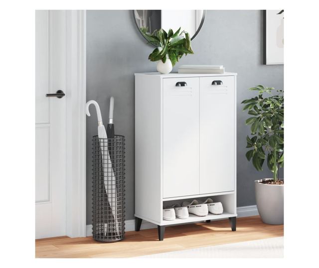 VIKEN fehér szerelt fa cipőszekrény