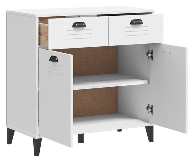 VIKEN fehér szerelt fa tálalószekrény 80 x 40 x 80 cm