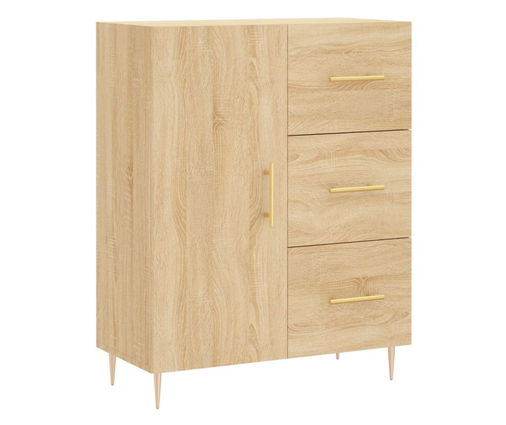 Komoda, hrast sonoma, 69,5x34x90 cm, kompozitno drvo - 2