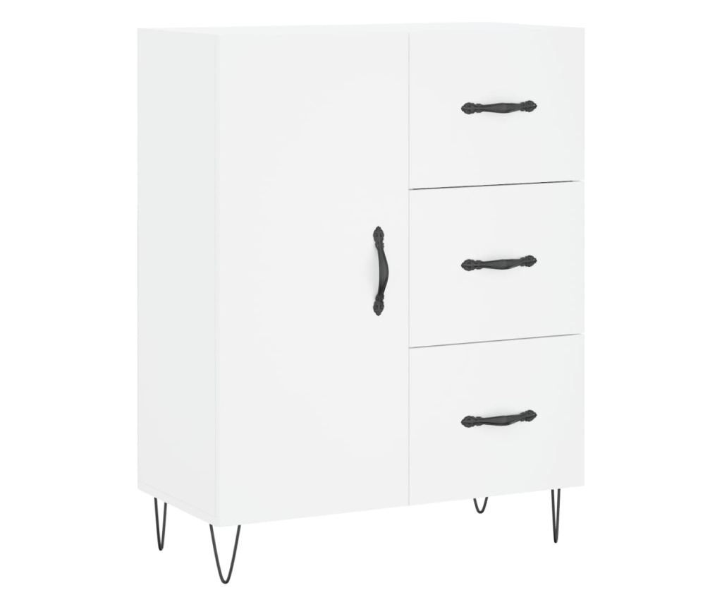 Konzola, bijela, 69,5x34x90 cm, kompozitno drvo - 2