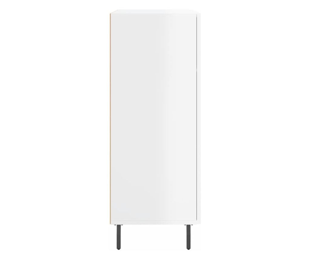 Konzola, bijela visokog sjaja, 69,5x34x90 cm, kompozitno drvo - 7