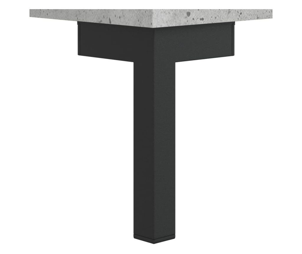 Komoda, betonsko siva, 34,5x34x90 cm, kompozitno drvo - 11