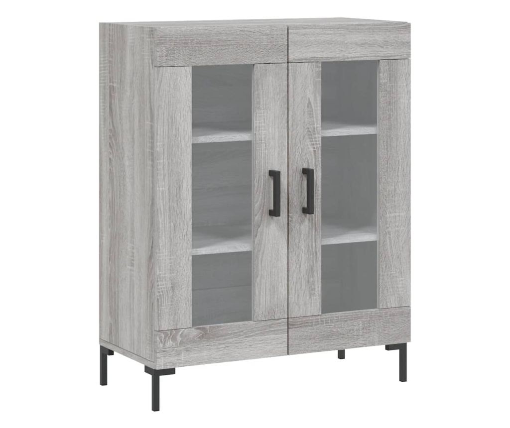 Visoka ormar, siva sonoma, 69,5x34x180 cm, kompozitno drvo - 7