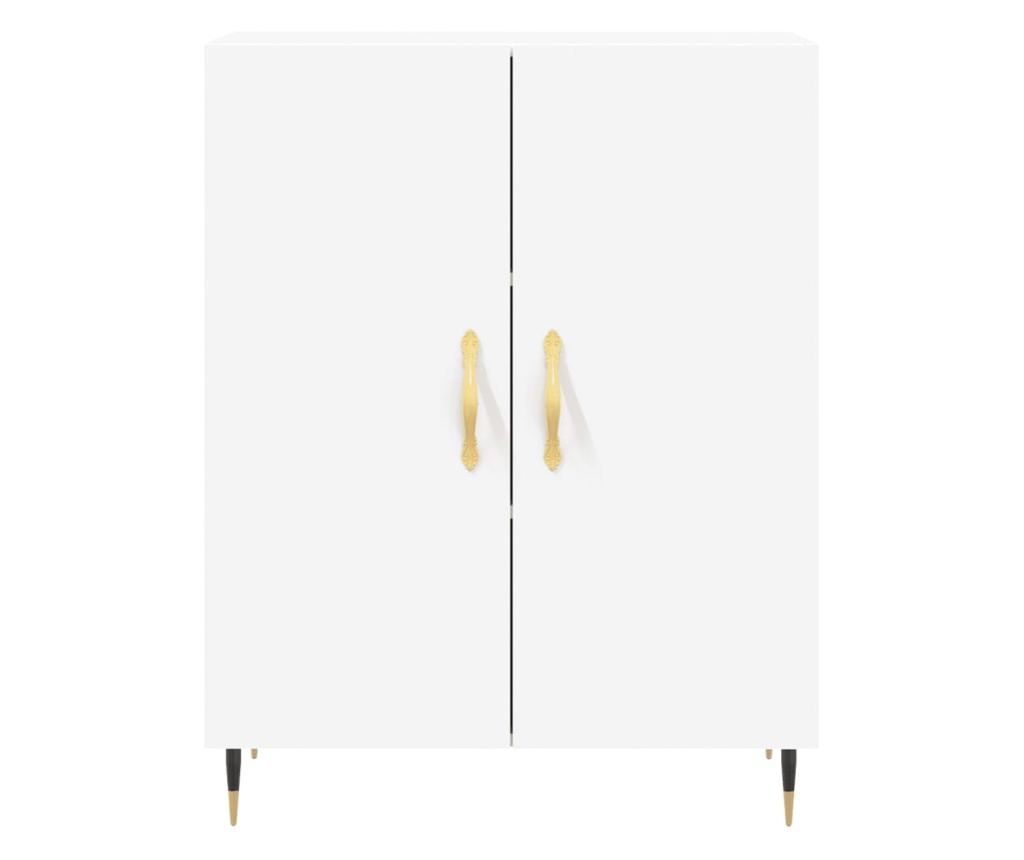 Visoka ormar, bijela, 69,5x34x180 cm, kompozitno drvo - 8
