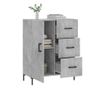 Komoda, betonsko siva, 69,5x34x90 cm, kompozitno drvo thumbnail 4