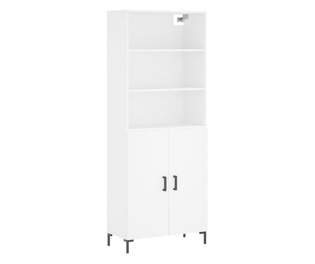 Visoki ormarić, bijeli, 69,5x34x180 cm, kompozitno drvo - 2