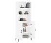 Visoki ormarić, bijeli, 69,5x34x180 cm, kompozitno drvo thumbnail 3