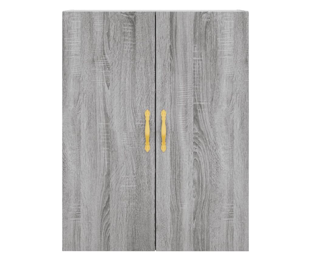 Visoka ormar, siva sonoma, 69,5x34x180 cm, kompozitno drvo - 6