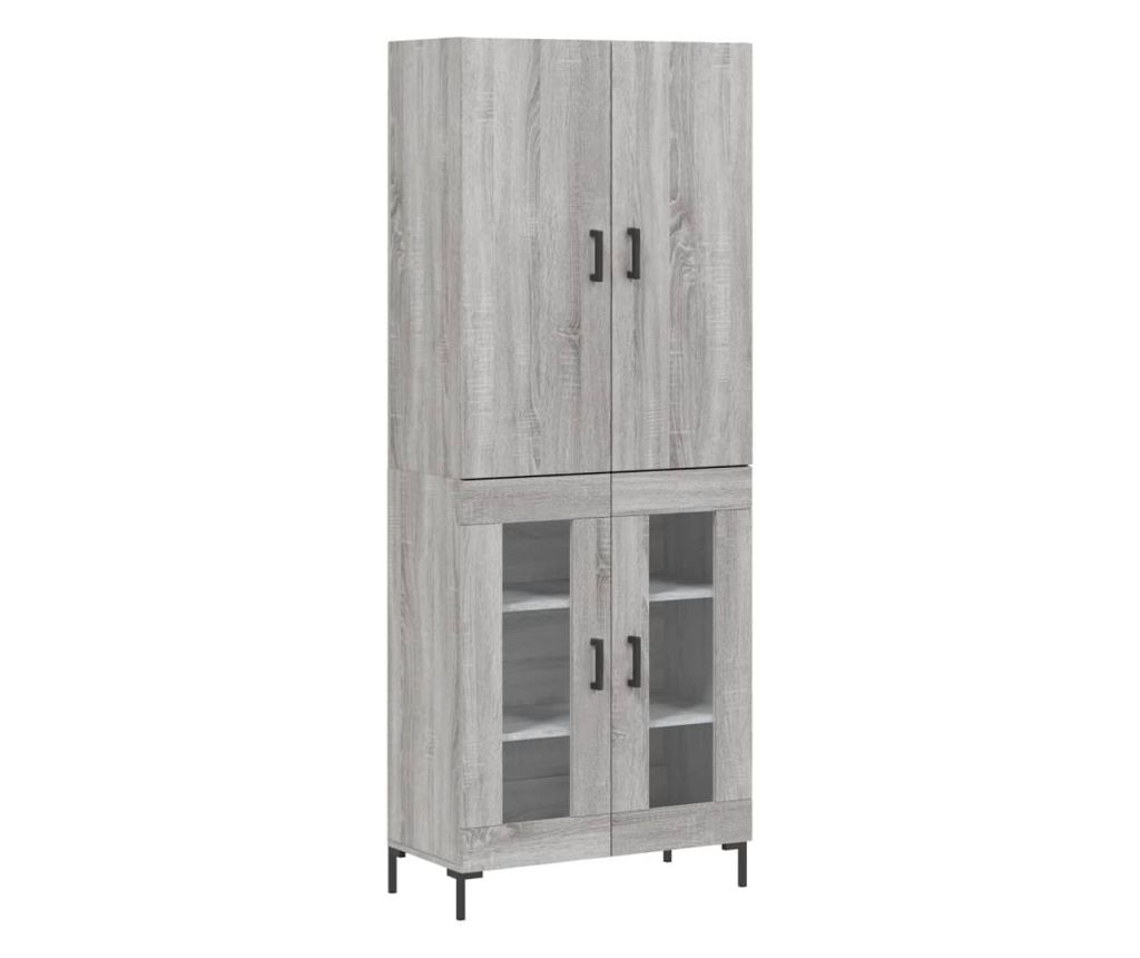 Visoka ormar, siva sonoma, 69,5x34x180 cm, kompozitno drvo - 2