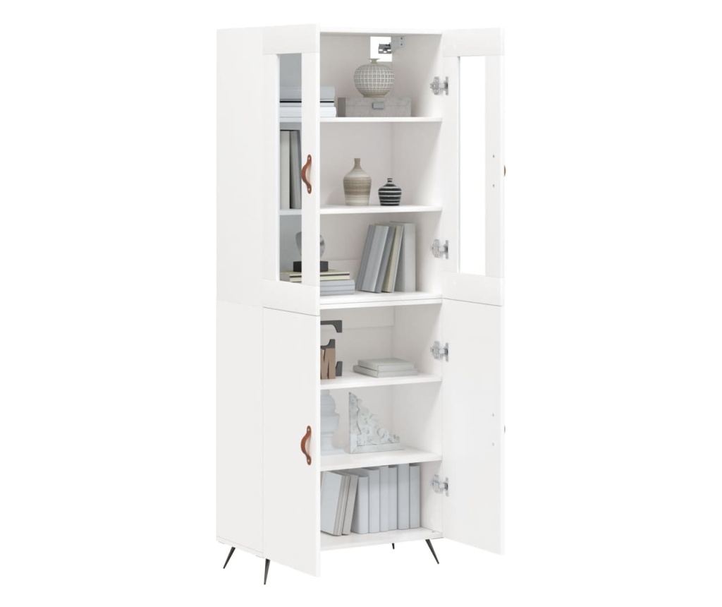 Visoka ormar, bijela, 69,5x34x180 cm, kompozitno drvo - 3