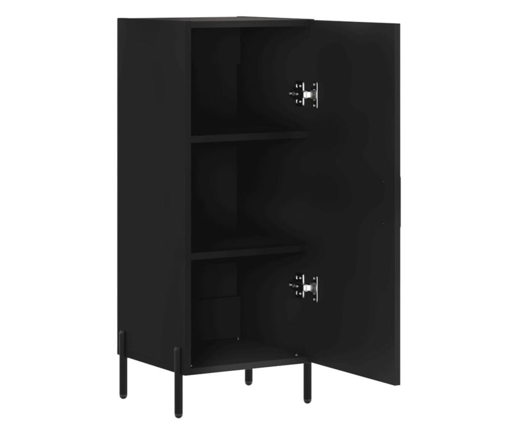 Konzola, crna, 34,5x34x90 cm, kompozitno drvo - 5