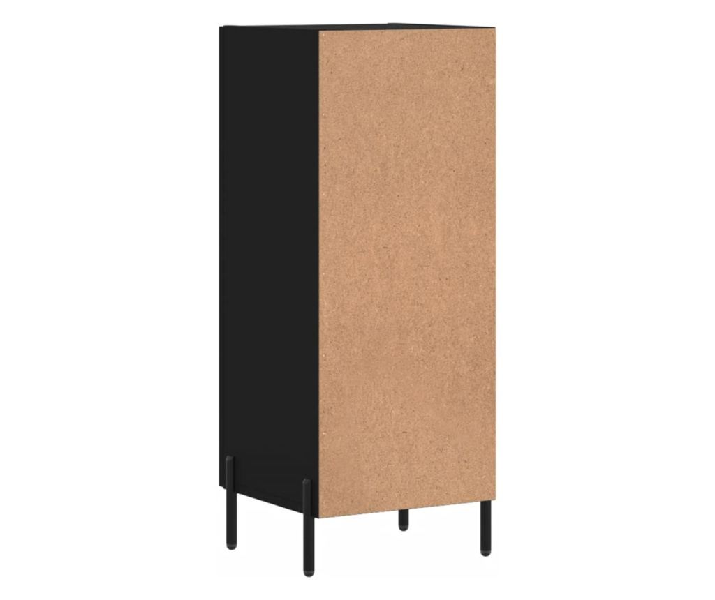 Konzola, crna, 34,5x34x90 cm, kompozitno drvo - 8