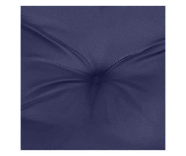 2 db tengerészkék oxford szövet alacsony háttámlájú székpárna