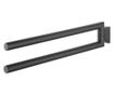 Suport prosoape Bold cu 2 brate, negru mat
