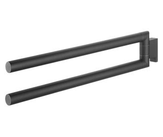 Suport prosoape Bold cu 2 brate, negru mat