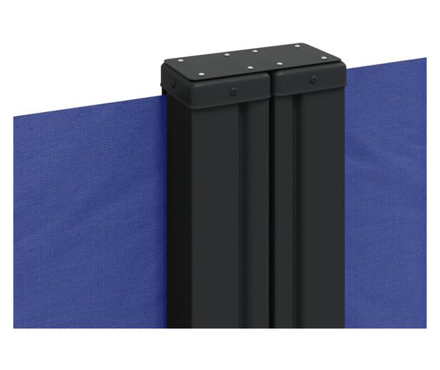 kék behúzható oldalsó napellenző 200 x 1000 cm