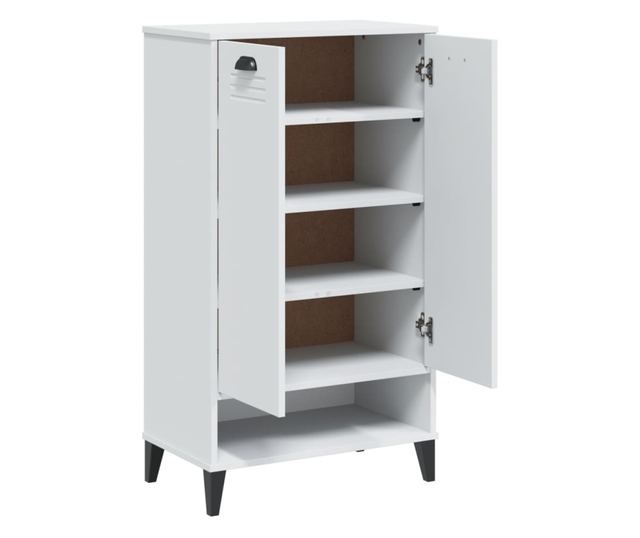 VIKEN fehér szerelt fa cipőszekrény