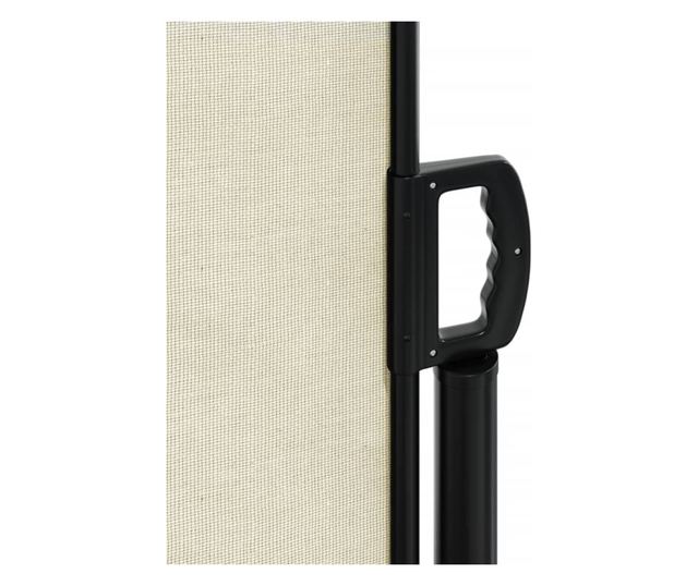 krémszínű behúzható oldalsó napellenző 180 x 300 cm