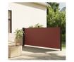 barna behúzható oldalsó napellenző 100 x 500 cm