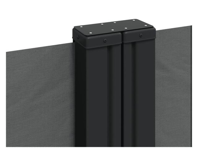 antracitszürke behúzható oldalsó napellenző 180 x 1200 cm