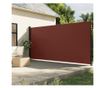 barna behúzható oldalsó napellenző 220 x 600 cm