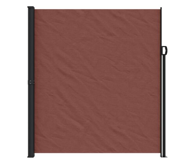 barna behúzható oldalsó napellenző 220 x 600 cm