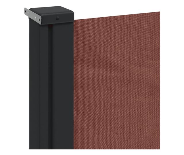 barna behúzható oldalsó napellenző 220 x 600 cm