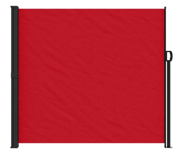 piros behúzható oldalsó napellenző 180 x 300 cm