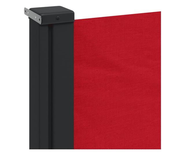 piros behúzható oldalsó napellenző 180 x 300 cm