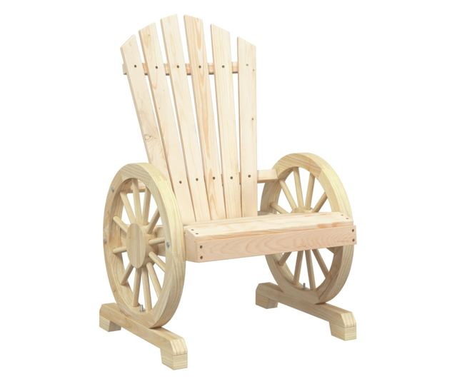 tömör fenyőfa kerti Adirondack szék