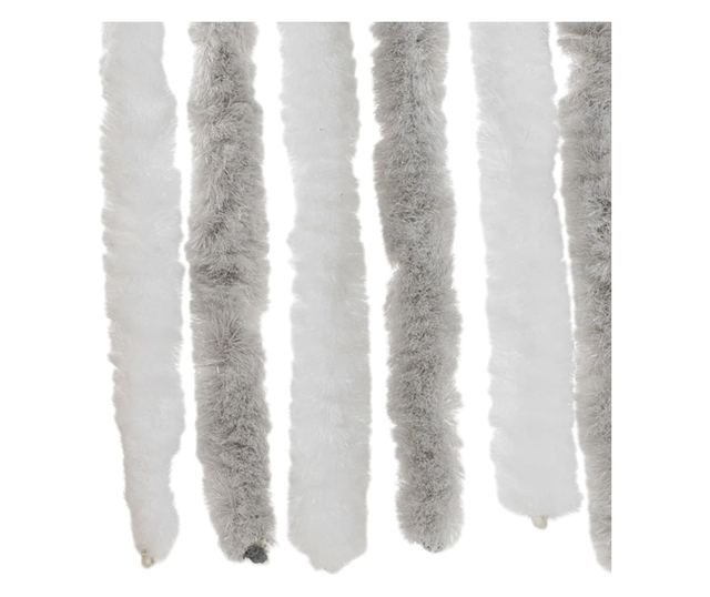 világosszürke és fehér zsenília rovarfüggöny 90 x 220 cm