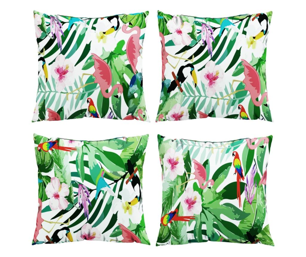 Декоративни възглавници, 4 бр., многоцветни, 50x50 см, текстил - 4