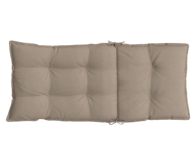 2 db tópszínű oxford-szövet magas háttámlájú székpárna