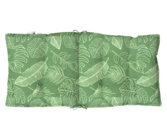 2 db levélmintás oxford szövet alacsony háttámlájú székpárna