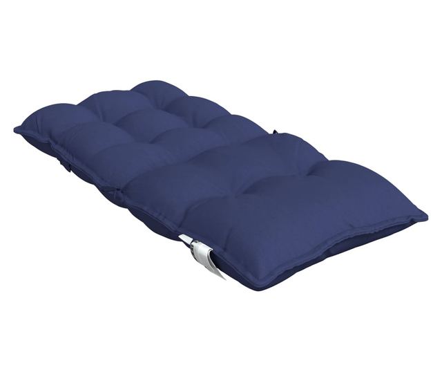 2 db tengerészkék oxford szövet alacsony háttámlájú székpárna