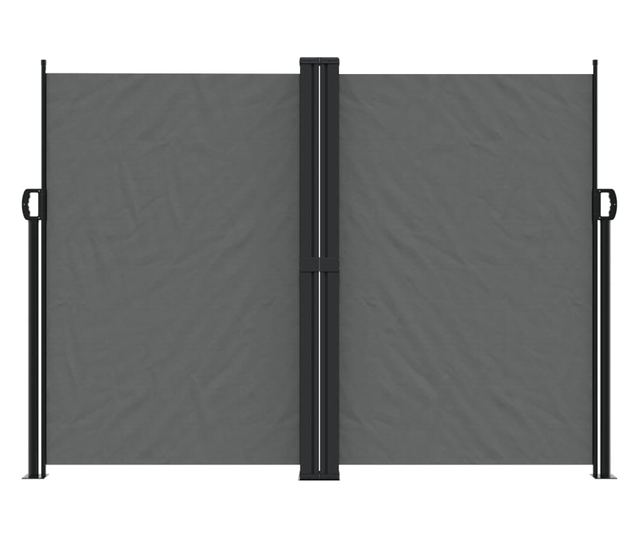 antracitszürke behúzható oldalsó napellenző 180 x 1200 cm