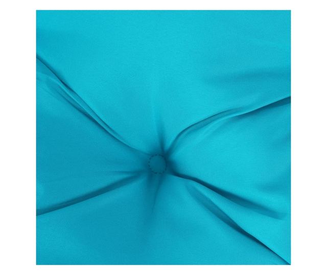 4 db türkizkék oxford szövet magas háttámlájú székpárna