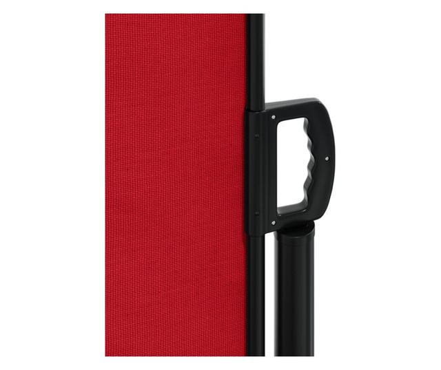 piros behúzható oldalsó napellenző 180 x 300 cm