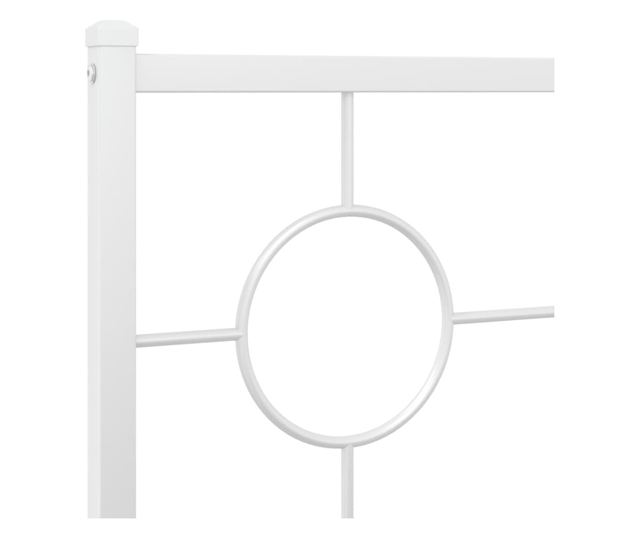 fehér fém fejtámla 160 cm