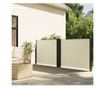 krémszínű behúzható oldalsó napellenző 120 x 600 cm