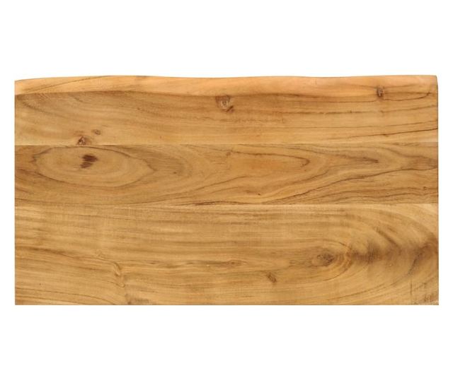 3 db tömör akácfa rakásolható asztal természetes éllel