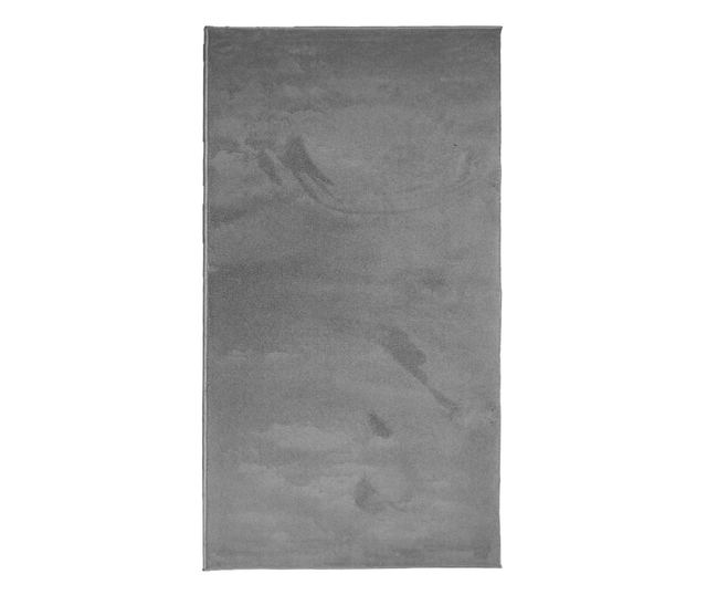 OVIEDO antracitszürke rövid szálú szőnyeg 60 x 110 cm