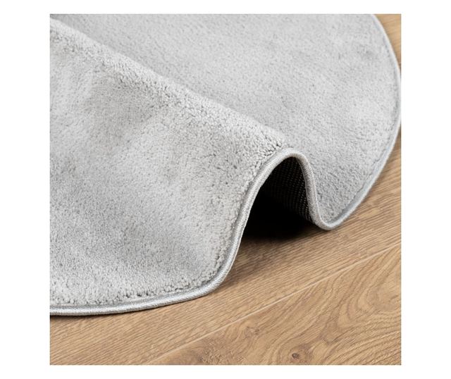 OVIEDO szürke rövid szálú szőnyeg Ø 100 cm