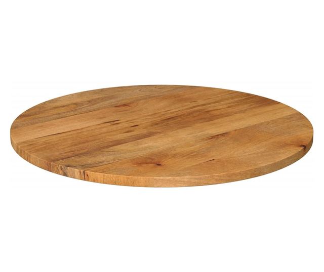 tömör mangófa kerek asztallap Ø70 x 2,5 cm