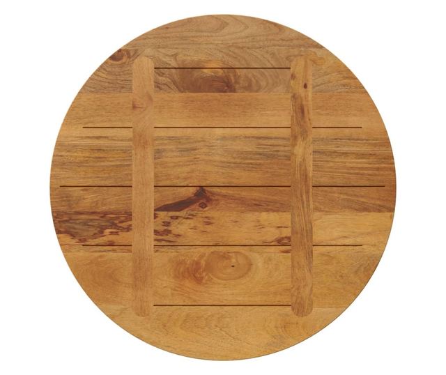 tömör mangófa kerek asztallap Ø70 x 2,5 cm