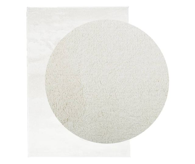 OVIEDO krémszínű rövid szálú szőnyeg 120 x 170 cm