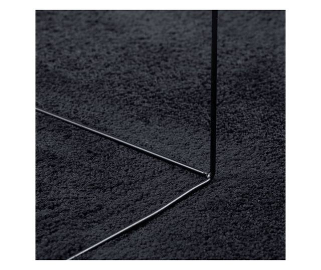 OVIEDO fekete rövid szálú szőnyeg 160x230 cm