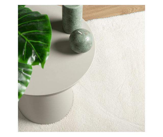 OVIEDO krémszínű rövid szálú szőnyeg 120 x 170 cm