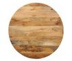 tömör mangófa kerek asztallap Ø90 x 3,8 cm