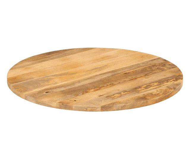 tömör mangófa kerek asztallap Ø90 x 3,8 cm